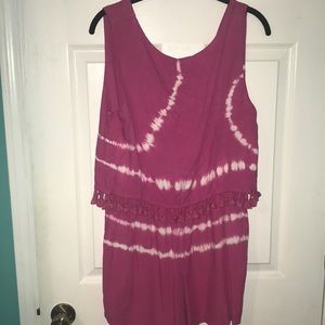 pink tie dye romper!